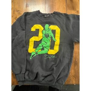 Casual Industrees Gary Payton Seattle SuperSonics 20 Crewneck Sweatshirt Black